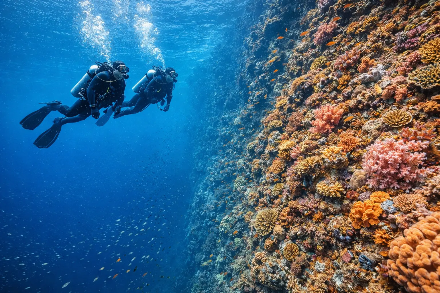Wall diving at Menjangan Island Bali with Planet Bali Dive