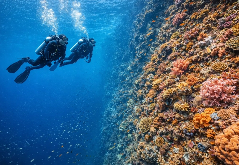 Wall diving at Menjangan Island Bali with Planet Bali Dive